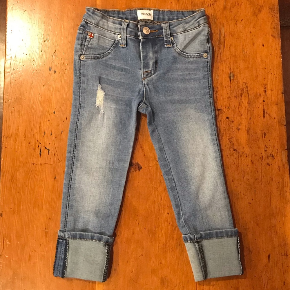 Hudson girls cropped jeans